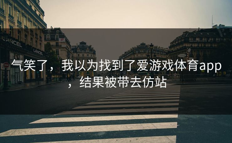 气笑了,我以为找到了爱游戏体育app,结果被带去仿站 气笑了,我以为找到了爱游戏体育app,结果被带去仿站